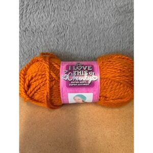 Hobby Lobby I Love This Chunky Yarn Spice 113 Orange Bulky 100% Acrylic 3.5oz